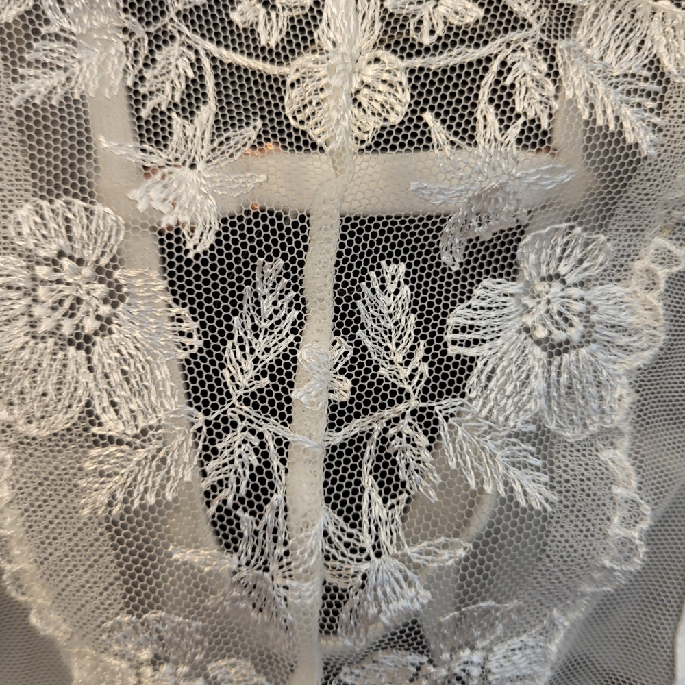 Noir by Hunkemöller Corseted Sheer Lace Bodysuit in White-Sz 34B - Picture 3 of 6